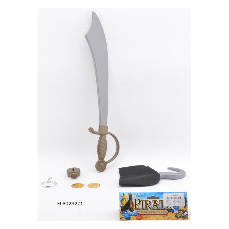 Piraten speelset zwaard en haak