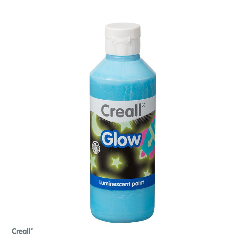 Peinture Creall-glow 250ml bleu