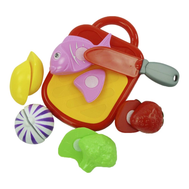 Planche à découper avec Velcro coupant le plastique alimentaire différents types