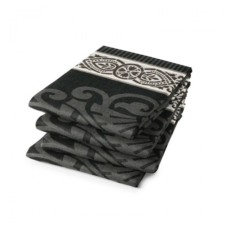 DDDDD Theedoek Rozet grijs 6 stuks