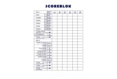 Bloc DiceScore 15x21cm 50 feuilles paquet de 5 pcs