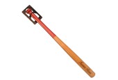 Honkbalknuppel Rood/naturel Hout