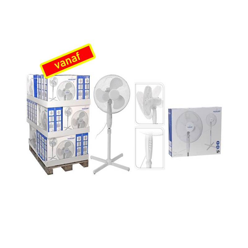 Statief Ventilator Diameter 40cm 3 Standen En In Hoogte Verstelbaar 45Watt