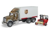 Bruder MACK Granite UPS Vrachtwagen Met Vorkheftruck