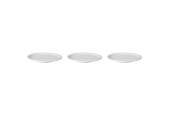 Mammoet Bord Smalle Rand Budgetline Porselein Wit 24cm (set Van 3)