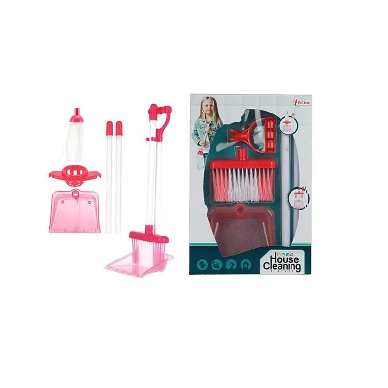 Toi Toys HOUSE CLEANING Set de nettoyage vadrouille + balai et bidon