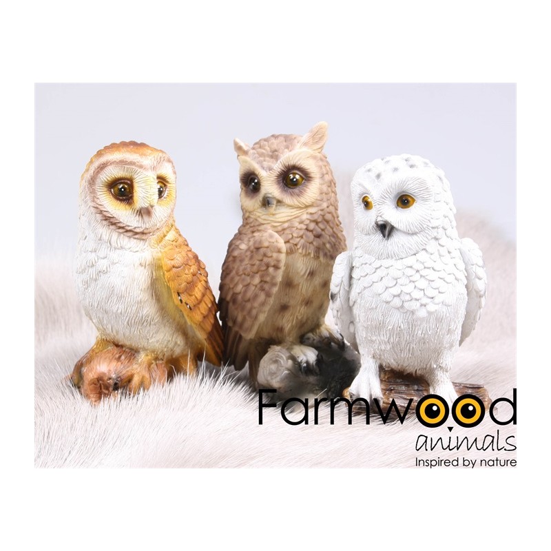 Statue de jardin Farmwood Animals Hibou 13 cm