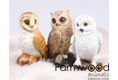 Statue de jardin Farmwood Animals Hibou 13 cm