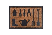 Esschert Design Paillasson caoutchouc/noix de coco outils de jardin 61x40cm