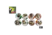 Dinosaure balle rebondissante avec lumière 6,5 cm