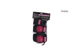 Inline Skate beschermset 6 delig roze/zwart small