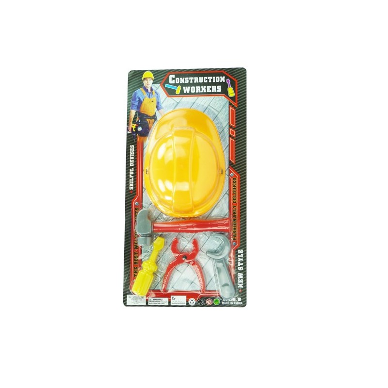 Bouwhelm voor kinderen met accessoires