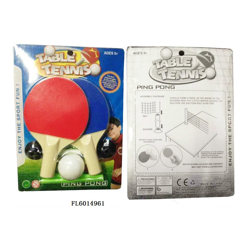 Set de tennis de table mini 2 raquettes avec filet et balle