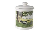Wiebe Van Der Zee Voorraadpot Ontspannen Koe 12.5x17cm Porselein