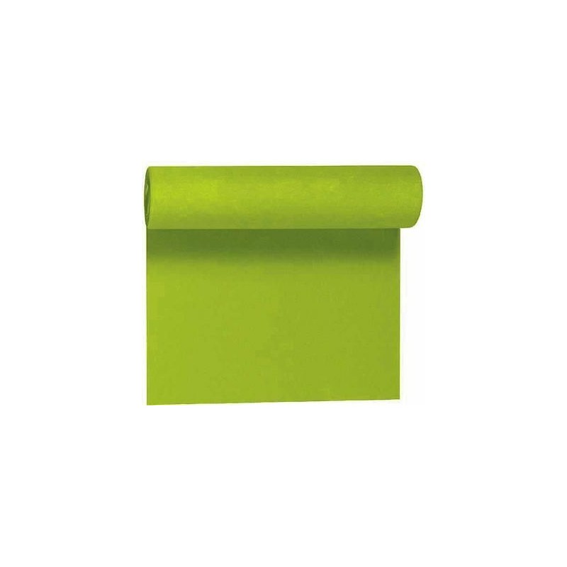 Nappe damassée papier ROULEAU 118cmx8m kiwi