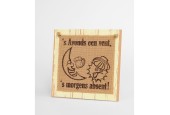 Paperdreams Wooden sign - 's Avonds een vent