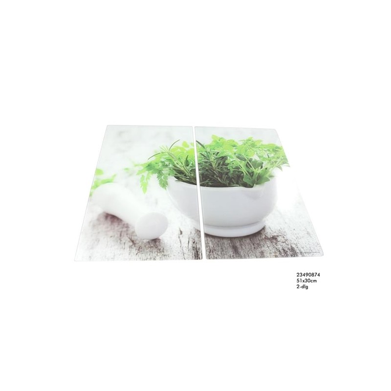 Glassnijplank 51x30cm 2 delig