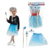 Toi Toys ICE PRINCESS Ensemble avec tutu + diadème et princesse bâton
