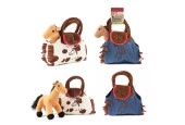 Toi Toys HORSES Cheval en peluche dans un sac à main