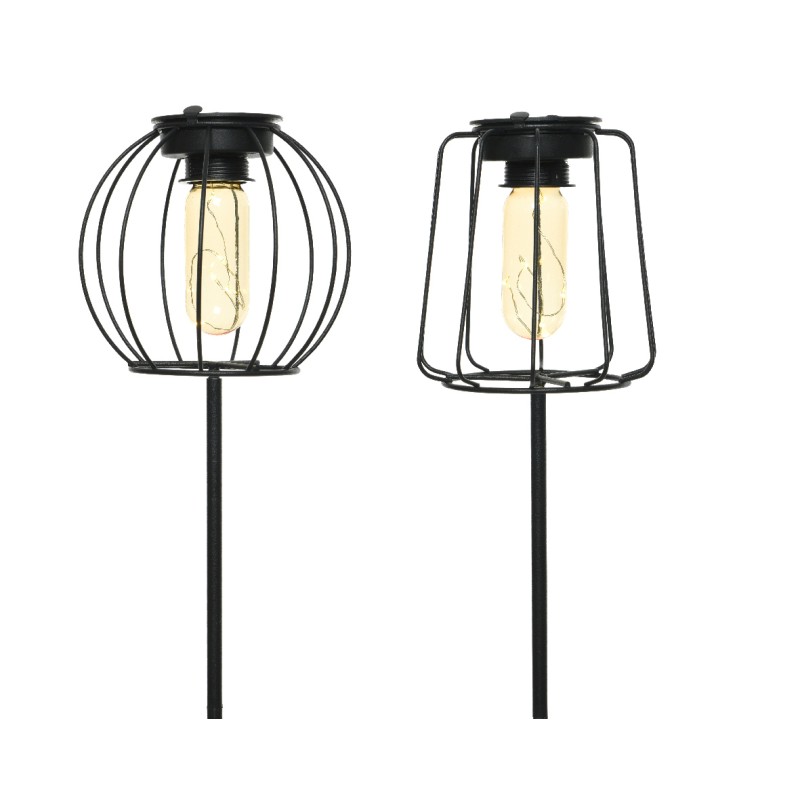 Lanterne solaire LED Lumineo sur prise Ø13cm. hauteur 49 cm.