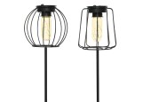 Lumineo LED Solar Lantaarn Op Steker Ø13cm. Hoogte 49 Cm.