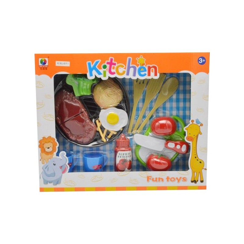 Ensemble de jeu de cuisine avec velcro pour couper la nourriture