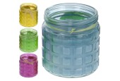 Bougie citronnelle en pot en verre Ø11x12cm