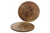 Placemats boomstam kurk Ø38cm pak a 6 stuks