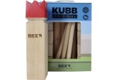 Bex Kubb Original hévéa avec roi rouge