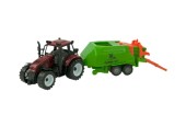 Tracteur avec presse à balles 40cm 2 couleurs