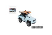 Voiture 4x4 avec 2 planches de surf plastique friction lumineuse et sonore 21 cm