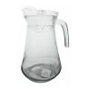 Carafe en verre cristallin 1,2 litre avec couvercle