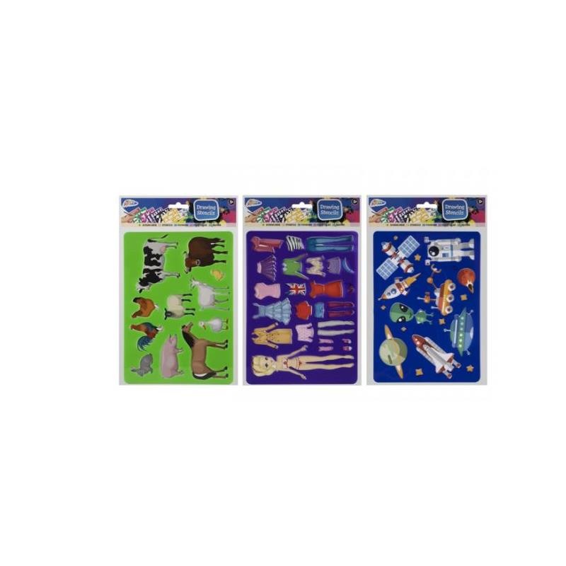 Grafix Gabarits de dessin pochoirs pack de 2 pièces 32x21,5cm