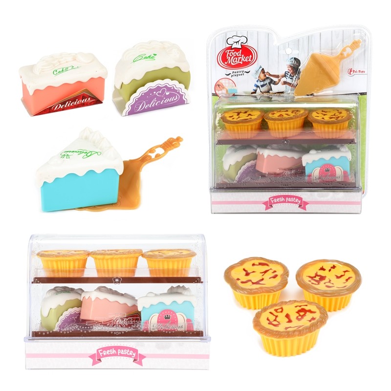 Toi Toys Coffret de jeu de marché alimentaire avec pelle à pâtisserie et à gâteaux